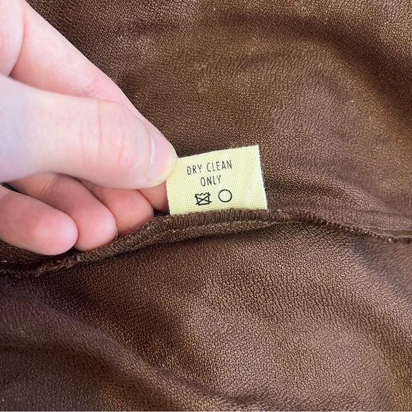 Ali Golden Brown Polka Dot Wrap Tank Dress XS - Picture 11 of 12